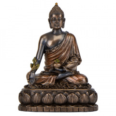 Фігура інтер'єрна Buddha висота 14 см Veronese Коричневий AL229943 Київ