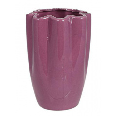 Ваза интерьерная Фиори фарфоровая диаметр 12х17см dark pink DP219227 BonaDi Киев