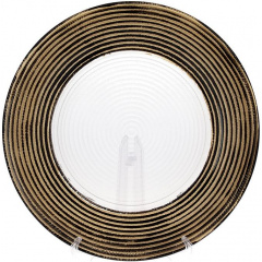 Блюдо 33 см стекло Gold DP91219 BonaDi Кропивницкий