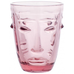 Склянки Sara 6 штук 250ml із рожевого напівпрозорого скла BonaDi DP218244 Луцьк