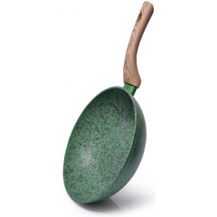 Сковородка-вок с антипригарным покрытием Fissman Malachite EcoStone 24 см (DP36326) Умань
