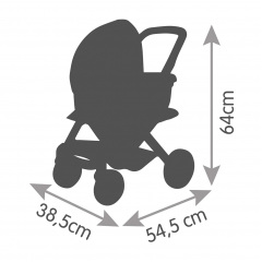 Коляска Mint Maxi-Cosi and Quinny со съемной трубкой 54,5 x 38,5 x 64 см Smoby IG-OL185819 Запоріжжя