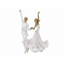 Інтер'єрна статуетка Lefard Wedding dance 35.5 см Білий AL120203 Ромни