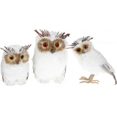 Интерьерная игрушка White Owl 24 см Bona DP114753 Киев