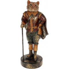 Декоративная фигурка Bona Тигр 37.5 см бордо с золотом DP113838 Белая Церковь