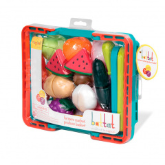 Детский набор игровой Battat Lite Овощи-фрукты в корзинке DD649373 Ізюм