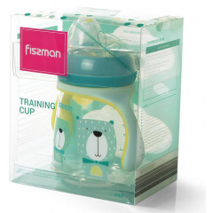 Бутылочка для кормления детская Baby Мистер Пес 260 мл с ручками Fissman DP43978 Ізюм