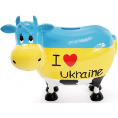 Копилка-коровка I love Ukraine 21.5х12.5х19 см ceramic Bona DP42060 Ужгород