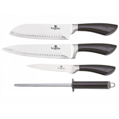 Набір ножів Berlinger Haus Metallic Line Carbon Pro Edition 4 предмети (BH-2497) Київ