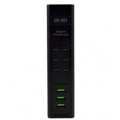Адаптер UKC US-D01 28W 3USB 5.6A 110-265V Черный Самбор