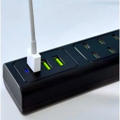 Адаптер UKC US-D01 28W 3USB 5.6A 110-265V Черный Самбор