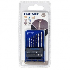 Сверла набор по мягкому металлу и дереву Dremel 628 7 шт Киев