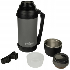 Термос для кави Tribe Family line T-DG-0002 2.5 л Grey-Black Чернівці
