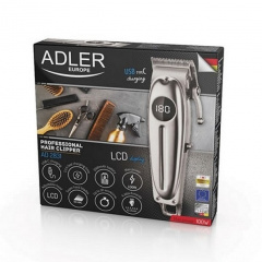 Машинка для стрижки на аккумуляторе Adler AD 2831 с дисплеем серебристая Черновцы