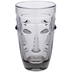 Стаканы Wigo 6 штук 330ml из серого полупрозрачного стекла DP218243 BonaDi Киев