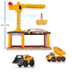 Іграшкова техніка Dickie Toys Будівельна станція Volvo зі світловими та звуковими ефектами 22х34х38.5 см (IG-OL185857) Київ