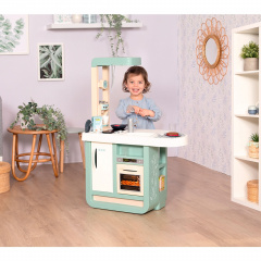 Детская кухня интерактивная Cherry со звуковыми эффектами из 25 аксессуаров Smoby IG-OL185828 Вінниця