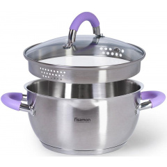 Кастрюля на 4.7л из нержавеющей стали Annette с крышкой-дуршлагом DP86336 Fissman Кропивницкий