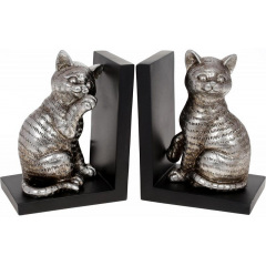 Книжковий інтер'єрний утримувач Bona Cats 25х9х17 см Сталевий DP119970 Кропивницький
