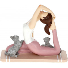 Фігурка інтер'єрна Exercise with Cats 16x7x14 см Bona DP118179 Ізюм