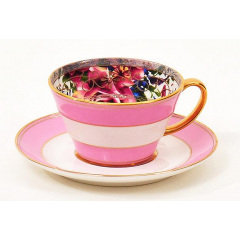 Кофейная пара чашка с блюдцем Bona Gold Coffee-II 180 мл DP39201 Київ