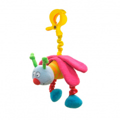 Детская игрушка-подвеска на прищепке жужу Дрожащие бабочка и пчёлка Taf Toys DD105252 Чернівці