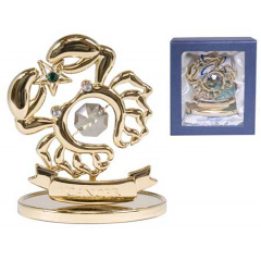 Декоративна фігурка знак зодіаку Crystocraft Рак 5,5*8,5*3,2 см Gold SK16389 Житомир