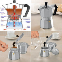 Кофеварка гейзерная Coffee эспрессо 300мл на 6 чашек Empire DP38474 Павлоград