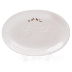 Блюдо Bona сервировочное Ceramic Тоскана Family DELICIOUS 33х22см с объемным рисунком DP40966 Токмак