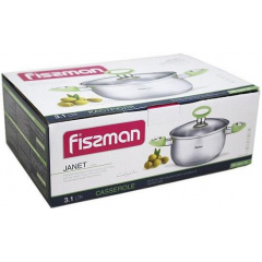 Кастрюля Fissman Janet 3.1л из нержавеющей стали с индукционным дном DP36669 Киев