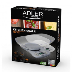 Весы кухонные с чашей Adler AD 3137 white 5 кг Белый Ужгород