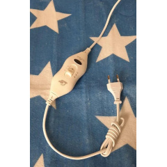 Простирадло з електропідігрівом Electric Blanket 7421 150х160 см Синє з білим Луцьк