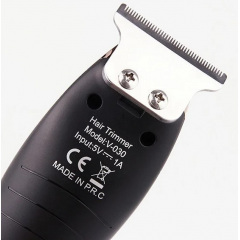 Машинка для стрижки волосся VGR V-030 із 5 насадками Чорна Обухів