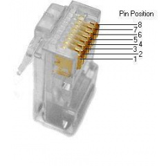 Конектор RJ45 MHZ 100 шт (005250) Васильків