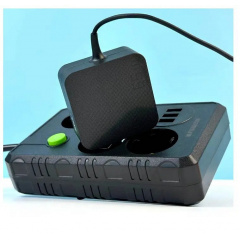 Подовжувач UA Power з USB 6 м 4 розетки 3 USB F15U Чорний Полтава