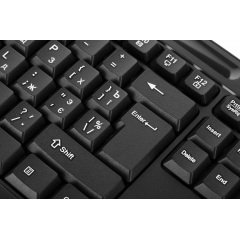 Клавіатура провідна 2E KM1040 USB-A EN/UK/RU Чорний Київ