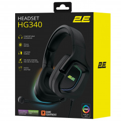 Гарнитура геймерская проводная 2E Gaming HG340 RGB 2 м Черный Одесса