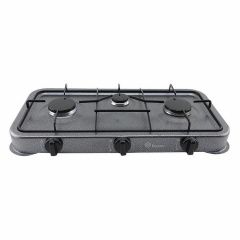 Газовая плита таганок настольная Domotec MS-6603 3 конфорки Black Полтава