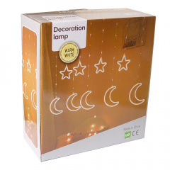 Гірлянда Xmas Copper curtain 7260 9WW-1 3x0.7 м жовтий колір свічення Оріхів