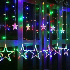 Гірлянда Bailong STAR CURTAIN 12M MULTI Зірки Мультикольорові Тернопіль