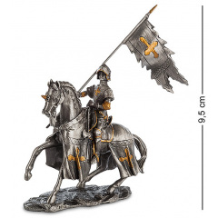 Настольная мини фигурка Воин на коне 9.5 см Veronese Серебристый AL229099 Кропивницкий