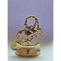 Статуетка міні Scorpio gold 8 см зі стразами Crystocraft Золотистий AL227996 Запоріжжя