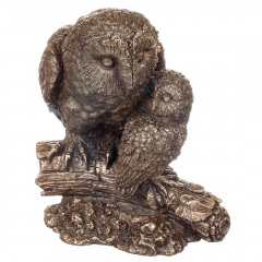 Декоративна фігурка міні 14см Owl with owlet symbol wise mother Veronese Вінниця