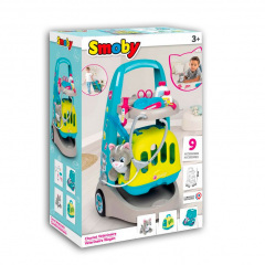 Детский медицинский набор Ветеринарная на колесиках с котиком и переноской Smoby IG-OL185836 Хмельницький