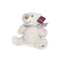 Мягкая детская игрушка медведь white с бантом 33 см Grand DD651987 Запоріжжя