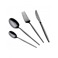 Набір столових приладів 24 предметів Berlinger Haus Black Silver Collection (BH-3069) Полтава