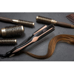 Плойка выпрямитель утюжок для волос инфракрасный Adler AD-2318 Черный Самбір