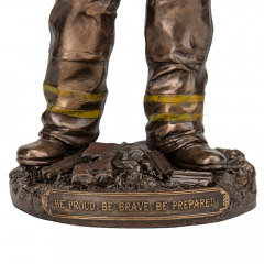 Фигура интерьерная Fireman 30 см Veronese Коричневый AL229945 Харьков