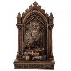 Інтер'єрна статуетка Сова 24х11х14 см Veronese Коричневий AL229455 Ромни