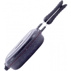 Сковородка-гриль Grill Pan двусторонняя прямоугольная 32х24х7.5см Kamille Херсон